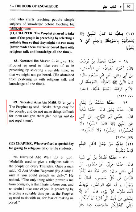 Sahih Bukhari Kitab al Ilm.Proof of Taqleed 
